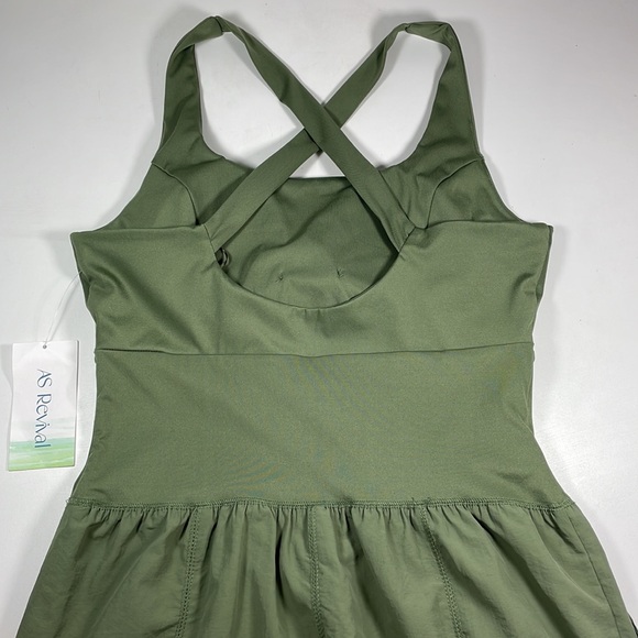 NWT Altar’d State Revival ball out one-piece, Size M, color: olive - Picture 11 of 13